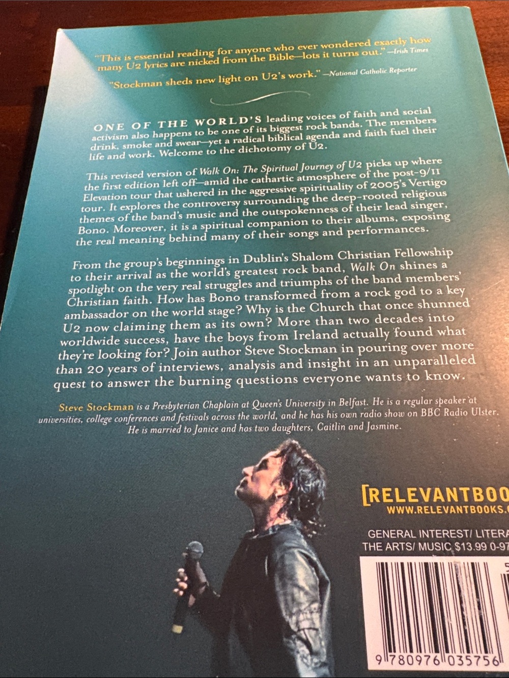 Walk On U2 The Spiritual Journey,  Paperback, by Steve Stockman, copyright 2005 - Picture 2 of 4